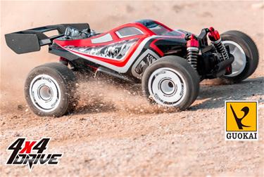 Guokai Off-Road Buggy 1:16 4WD RC auto 2.4Ghz 35km/h punainen-3