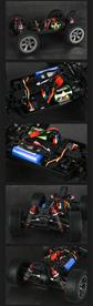 Guokai Off-Road Buggy 1:16 Brushless 4WD 2.4Ghz 45km/h Punainen-10