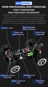 Guokai Off-Road Buggy 1:16 Brushless 4WD 2.4Ghz 45km/h Punainen-9