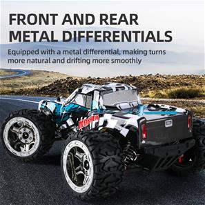 Guokai RC-Monstertruck 1:16 Brushless 4WD 2.4Ghz 45km/h Turkoosi-5