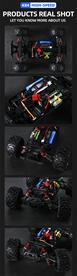 Guokai RC-Monstertruck 1:16 Brushless 4WD Kauko-ohjattava 2.4Ghz 45km/h Pun-11