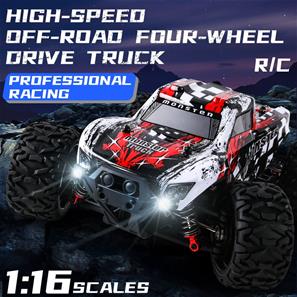 Guokai RC-Monstertruck 1:16 Brushless 4WD Kauko-ohjattava 2.4Ghz 45km/h Pun-2