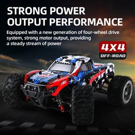 Guokai RC-Monstertruck 1:16 Brushless 4WD Kauko-ohjattava 2.4Ghz 45km/h Pun-3