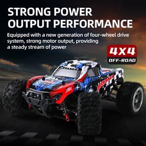 Guokai RC-Monstertruck 1:16 Brushless 4WD Kauko-ohjattava 2.4Ghz 45km/h Pun-3