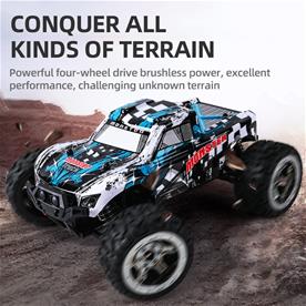 Guokai RC-Monstertruck 1:16 Brushless 4WD Kauko-ohjattava 2.4Ghz 45km/h Pun-8