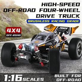 Guokai RC-Off-Road Buggy 1:16 Brushless 4WD 2.4Ghz 45km/h Oranssi-2