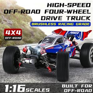 Guokai RC-Off-Road Buggy 1:16 Brushless 4WD 2.4Ghz 45km/h Sininen-2