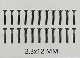 Guokai ruuvit 2,3X12 MM (20 kpl)