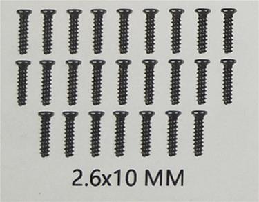 Guokai ruuvit 2,6X10 MM (20 kpl)