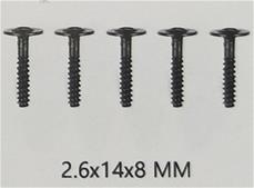 Guokai-ruuvit 2,6X14X8 MM (4 kpl)