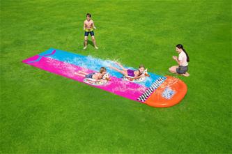 H2OGO vesiliukumatto 488cm ''Double Llama Rama'' sis. 2 laama eläin-2