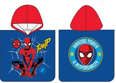 Hämähäkkimies Poncho kylpypyyhe hupulla