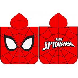 Hämähäkkimies Poncho kylpypyyhe hupulla, punainen-3