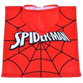 Hämähäkkimies Poncho kylpypyyhe hupulla, punainen-4