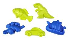 Happy Sand – Dinosaurushiekkasetti, 5 osaa, verkkopussi