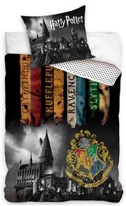 Harry Potter Tylypahkan tumma vuodevaatteet, 100 prosenttia puuvillaa.