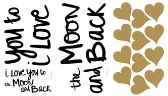 I love you to the moon and back Seinätarra-4