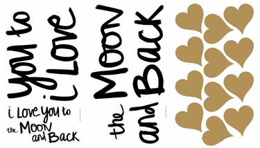 I love you to the moon and back Seinätarra-4