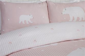 Jääkarhut Blush vuodevaatteet 135x200cm-3