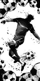 Jalkapalloilija Kylpypyyhe - 100 prosenttia puuvillaa