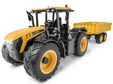 JCB Fastrac 4220 Kauko-ohjattava traktori perävaunulla 1:16
