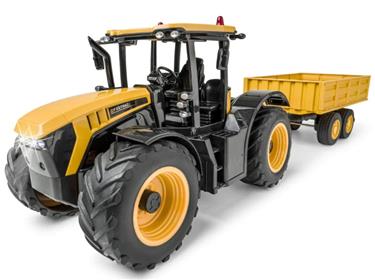 JCB Fastrac 4220 Kauko-ohjattava traktori perävaunulla 1:16 