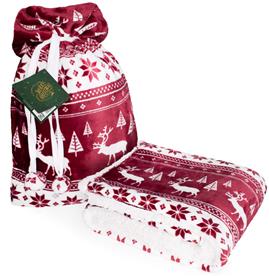 Joulu Coral fleecehuopa 127 x 152 cm