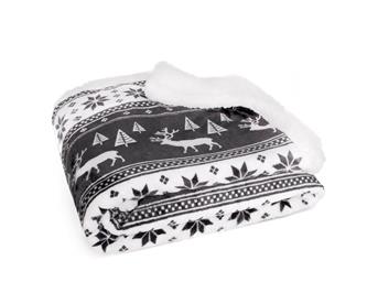 Joulu Coral Fleecepeitto - 150 x 200 cm, tummanharmaa-2