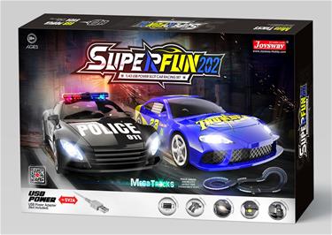 Joysway SuperFun 202 -kilparata 406 cm 1:43, USB-2
