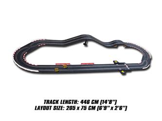 Joysway SuperFun 204 -kilparata 446 cm 1:43, USB-3
