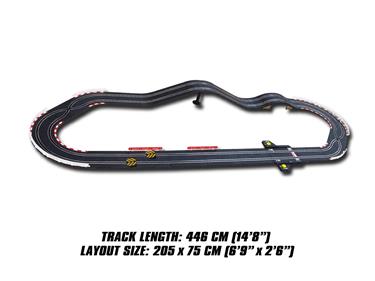 Joysway SuperFun 204 -kilparata 446 cm 1:43, USB-3