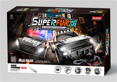 Joysway SuperFun 206 -kilparata 530 cm 1:43, USB-2