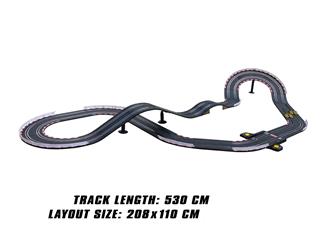 Joysway SuperFun 206 -kilparata 530 cm 1:43, USB-3