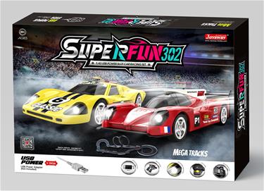 Joysway SuperFun 302 -kilparata 668 cm 1:43, USB-2