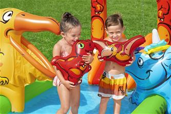 Jurassic Splash vesileikkikeskus ja allas 241 x 140 x 137 cm-11