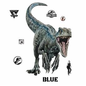 Jurassic World 2 BLUE VELOCIRAPTOR seinätarrat-3