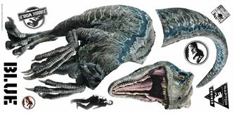 Jurassic World 2 BLUE VELOCIRAPTOR seinätarrat-4