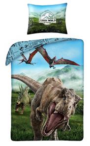 Jurassic World vuodevaatteet 2in1 Design - 100 prosenttia puuvillaa