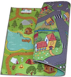 Käännettävä Wild Life/Little Village automatto 95x133 cm