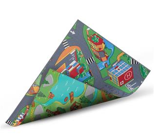 Käännettävä Wild Life/Little Village automatto 95x133 cm-2