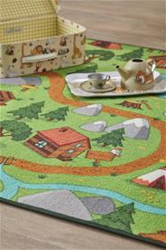 Käännettävä Wild Life/Little Village automatto 95x133 cm-4