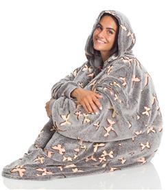 KANGURONE Hehkuva peittohuppari aikuisille, perhoset