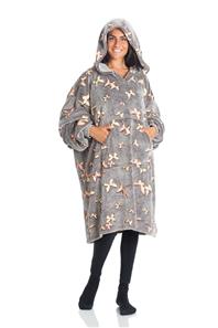 KANGURONE Hehkuva peittohuppari aikuisille, perhoset-3