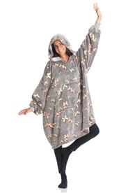 KANGURONE Hehkuva peittohuppari aikuisille, perhoset-4