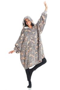 KANGURONE Hehkuva peittohuppari aikuisille, perhoset-4