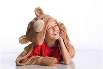 KANGURU Bear peittohuppari lapsille-5