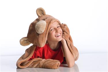 KANGURU Bear peittohuppari lapsille-5