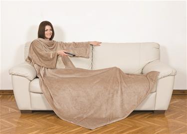 KANGURU Deluxe Cream -huopa ja peitto 140 x 210 cm-2