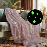 KANGURU Hehkuva Tenavat peitto/viltti, vaaleanpunainen 130 x 150 cm