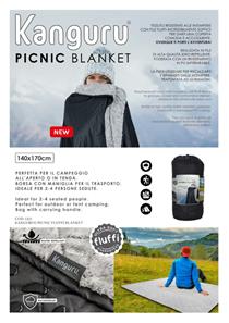 KANGURU Picnic Pörröinen peitto 140 x 170 cm-2